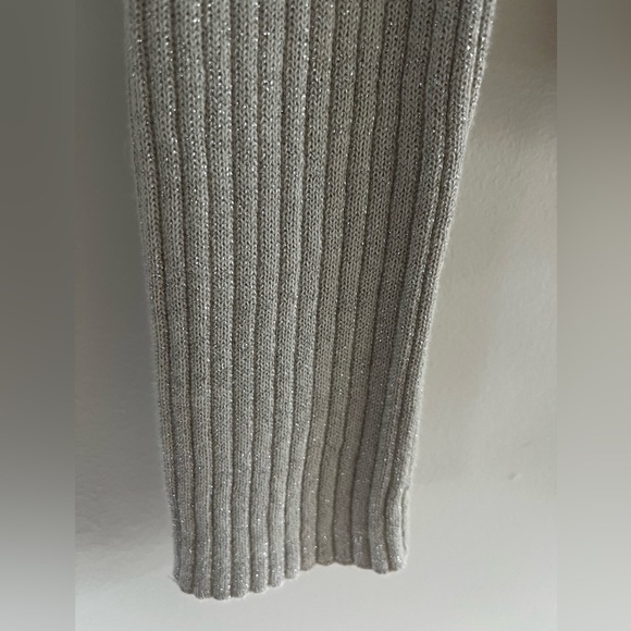 Gap Metallic V-neck Ribbed Cardigan Size XS NWOT - Picture 8 of 15